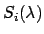 $S_i(\lambda)$